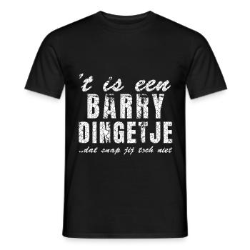 Design de chemise avec le nom Barry, personnalisé - T-shirt homme - noir - Devant - AI Model Male 178 light (178cm)
