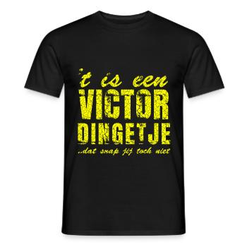 Cadeaux personnalisés pour Victor - T-shirt homme - noir - Devant - AI Model Male 178 light (178cm)