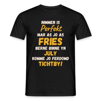 Chemise d’anniversaire frisonne Anniversaire des Frisons en juillet - T-shirt homme - noir - Devant - AI Model Male 178 light (178cm)