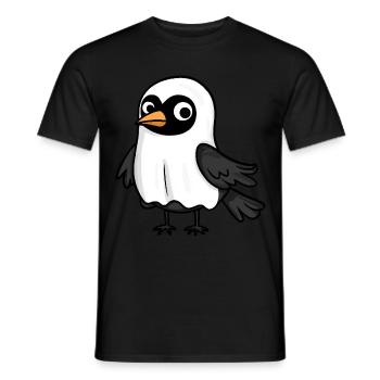 Rabe Krähe Halloween Comic Geist - Männer T-Shirt - Schwarz - Vorne - AI Model Male 178 light (178cm)