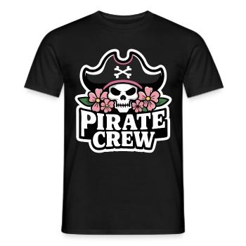 Pirate Pirate Carnaval Halloween - T-shirt homme - noir - Devant - AI Model Male 178 light (178cm)