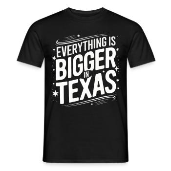 Texas State Texans Texas - Men's T-Shirt - black - Front - AI Model Male 178 light (178cm)