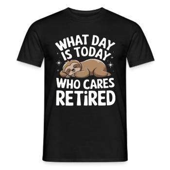 Paresseux Paresseux Dormir Paresseux - T-shirt homme - noir - Devant - AI Model Male 178 light (178cm)