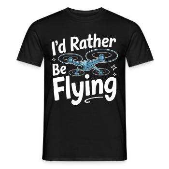 Dronen Pilot Quadrocopter Drone - Männer T-Shirt - Schwarz - Vorne - AI Model Male 178 light (178cm)