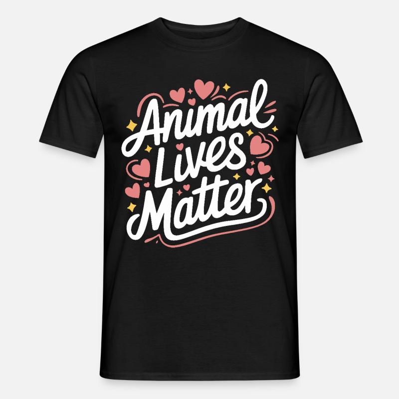 Vegetarisch Vegan Veggie Vegetarier - Männer T-Shirt - Schwarz