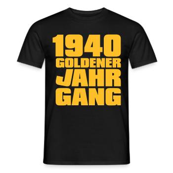 Goldener Jahrgang 1940 geboren - Männer T-Shirt - Schwarz - Vorne - AI Model Male 178 light (178cm)