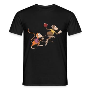 Handball Tor Wurf Geschenk Idee - Männer T-Shirt - Schwarz - Vorne - AI Model Male 178 light (178cm)