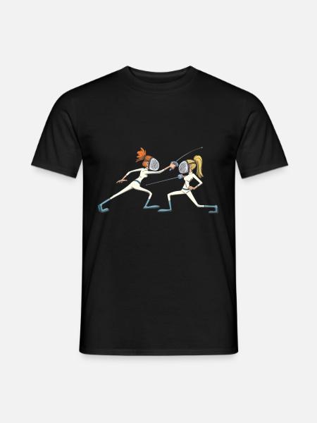 Escrime idée cadeau manoeuvre évasive - T-shirt homme - noir