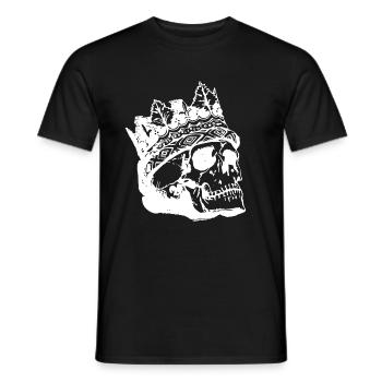 Crâne Couronne Roi Crâne Skeleton King Majesty - T-shirt homme - noir - Devant - AI Model Male 178 light (178cm)