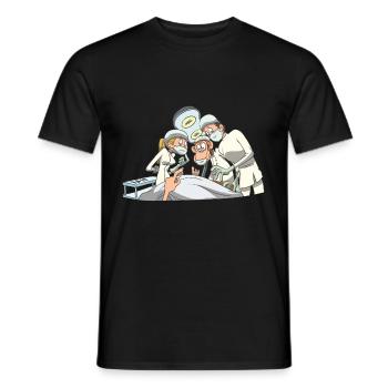 Nurse Caregiver Operation Team Doctors - Men's T-Shirt - black - Front - AI Model Male 178 light (178cm)