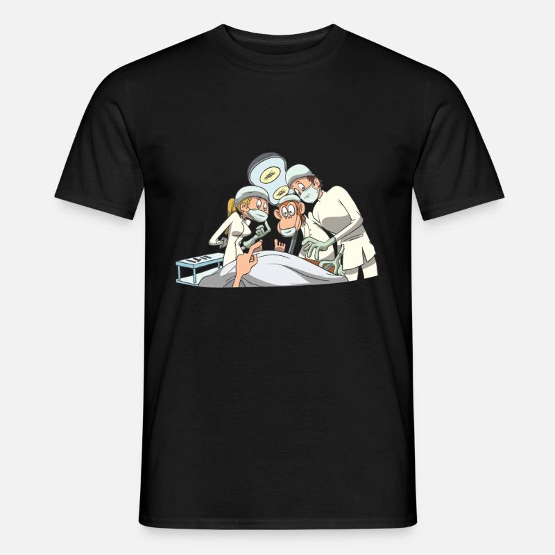 Krankenschwester Pfleger Operation Team Ärzte - Männer T-Shirt - Schwarz
