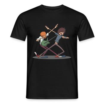 Dab Dabbing Rock Band - Männer T-Shirt - Schwarz - Vorne - AI Model Male 178 light (178cm)
