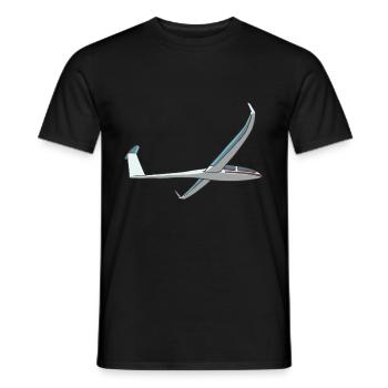 Planeur vol planeur planeur - T-shirt homme - noir - Devant - AI Model Male 178 light (178cm)