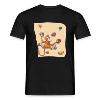 Blocage de singe - T-shirt homme - noir - Devant - AI Model Male 178 light (178cm)