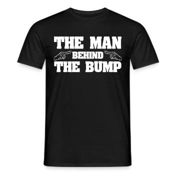 Der Mann hinter dem Stoß Neues VatiGeschenk - - Männer T-Shirt - Schwarz - Vorne - AI Model Male 178 light (178cm)