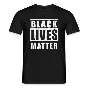 Black Lives Matter - Männer T-Shirt - Schwarz - Vorne - AI Model Male 178 light (178cm)