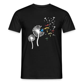 Belle Chemise De Parachutisme Pour Les - T-shirt homme - noir - Devant - AI Model Male 178 light (178cm)
