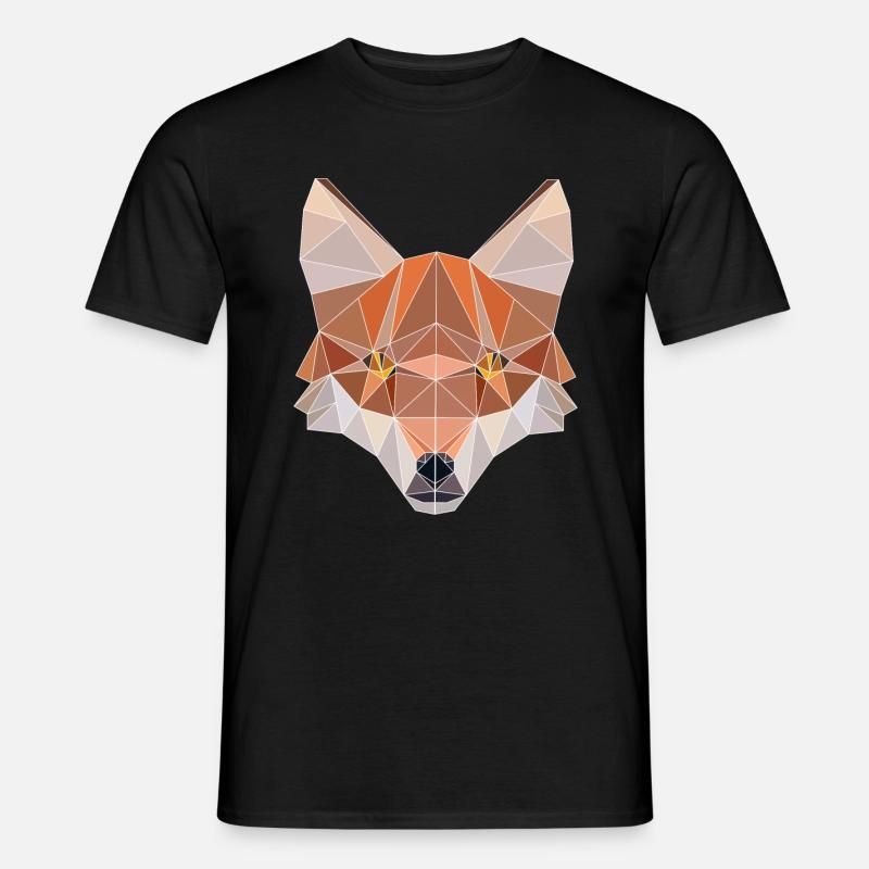Tshirt polygonal Design Symmetrical Triangular - T-shirt homme - noir