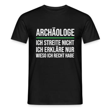 Archäologe Archäologie Geschenkidee - Männer T-Shirt - Schwarz - Vorne - AI Model Male 178 light (178cm)