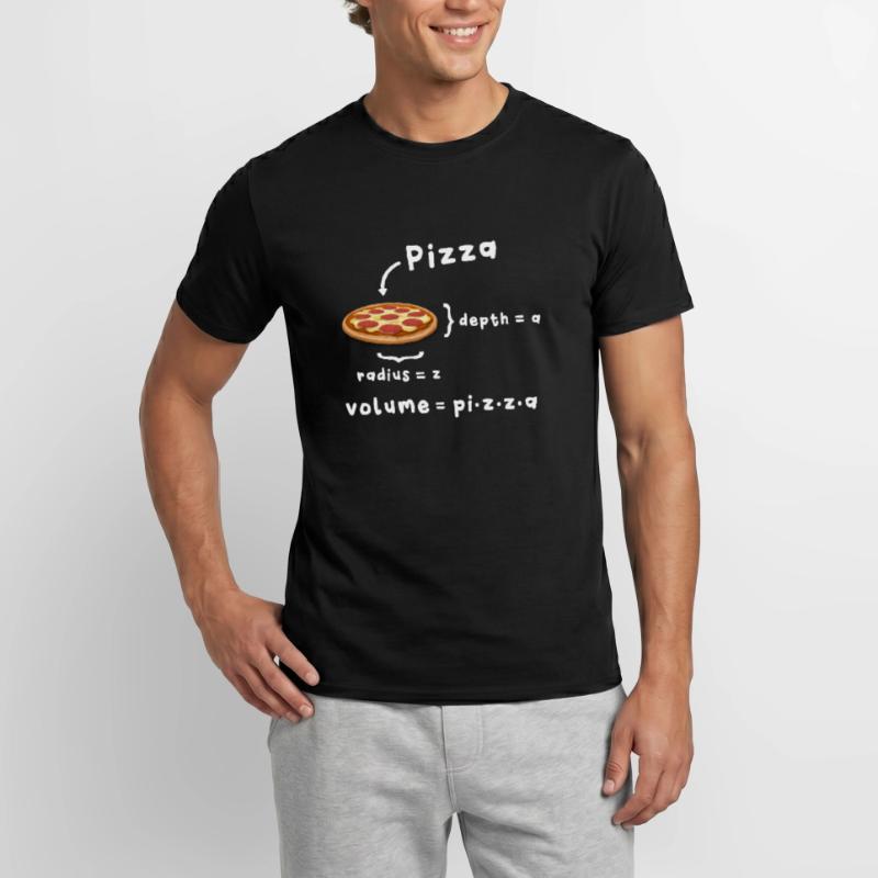 Pizza math math physics teacher meme Men’s T-shirt
