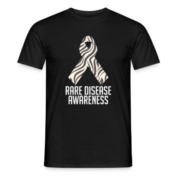 Rare Disease Awareness Raise Awareness And Share - Men's T-Shirt - black - Front - AI Model Male 178 light (178cm)