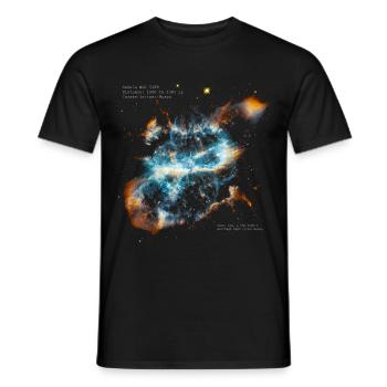 Nebula NGC 5189 - Männer T-Shirt - Schwarz - Vorne - AI Model Male 178 light (178cm)