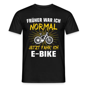 Ebike Sprüche E-Biker - Männer T-Shirt - Schwarz - Vorne - AI Model Male 178 light (178cm)