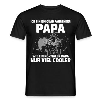 Quadfahrer Geschenkidee Quadfahren Quad ATV - Männer T-Shirt - Schwarz - Vorne - AI Model Male 178 light (178cm)