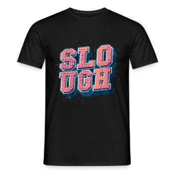 Slough Angleterre UK City Font Vintage Rétro - T-shirt homme - noir - Devant - AI Model Male 178 light (178cm)