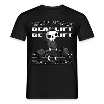 Deadlift PR T-Shirt - Männer T-Shirt - Schwarz - Vorne - AI Model Male 178 light (178cm)