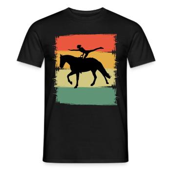 Acrobate Riding Rider Vaulter Acrobat - T-shirt homme - noir - Devant - AI Model Male 178 light (178cm)