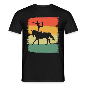 Acrobate Riding Rider Vaulter Acrobat - T-shirt homme - noir - Devant - AI Model Male 178 light (178cm)