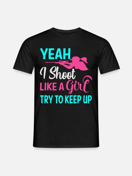 Shooting Girl - Men's T-Shirt - black