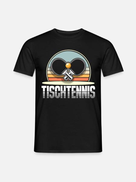 Tischtennis - Männer T-Shirt - Schwarz