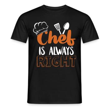 Chef Chef Chef Cuisine Drôle de dicton - T-shirt homme - noir - Devant - AI Model Male 178 light (178cm)