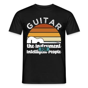 Spruch Gitarre - Männer T-Shirt - Schwarz - Vorne - AI Model Male 178 light (178cm)
