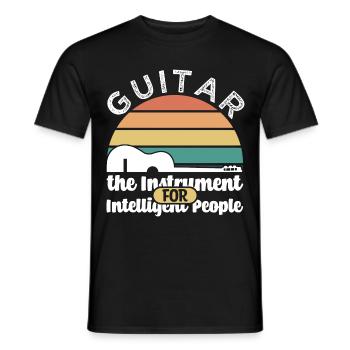 Gitarre retro Spruch - Männer T-Shirt - Schwarz - Vorne - AI Model Male 178 light (178cm)