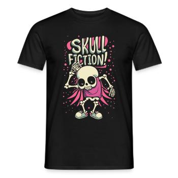 Skull Fiction Skull Skull Gift Idea - T-shirt homme - noir - Devant - AI Model Male 178 light (178cm)