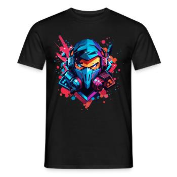 Gamer Gaming Games - Männer T-Shirt - Schwarz - Vorne - AI Model Male 178 light (178cm)