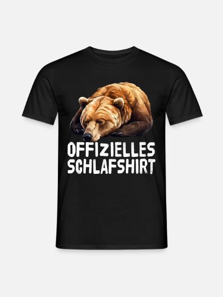 Official Sleep Shirt Bear - Men's T-Shirt - black