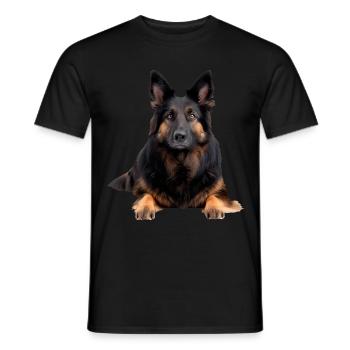 Belgium Sheperd - Männer T-Shirt - Schwarz - Vorne - AI Model Male 178 light (178cm)