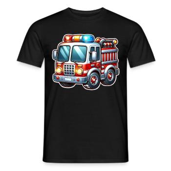 Fire brigade - Men's T-Shirt - black - Front - AI Model Male 178 light (178cm)