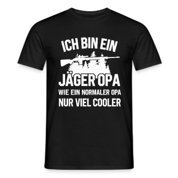 Chasseur Chasse Chasse Vêtements de chasse - T-shirt homme - noir - Devant - AI Model Male 178 light (178cm)