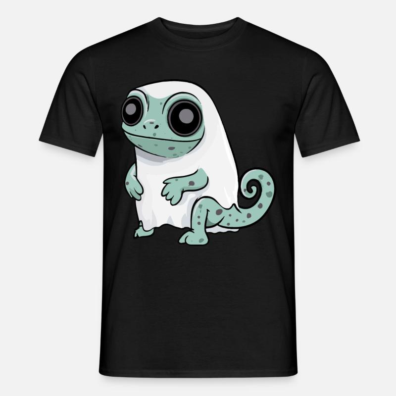 Chameleon Halloween Comic Geist - Männer T-Shirt - Schwarz