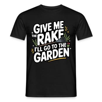 Jardinier Plantes de jardin Jardinage - T-shirt homme - noir - Devant - AI Model Male 178 light (178cm)
