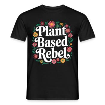 Végétarien Végétalien Végétarien Végétarien - T-shirt homme - noir - Devant - AI Model Male 178 light (178cm)