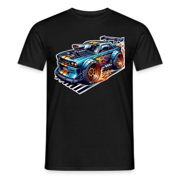 Sports Car Tuning Car - Men's T-Shirt - black - Front - AI Model Male 178 light (178cm)