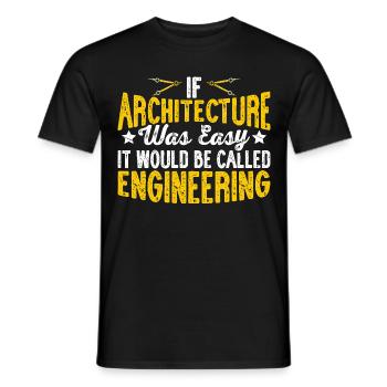 Architekt - Männer T-Shirt - Schwarz - Vorne - AI Model Male 178 light (178cm)