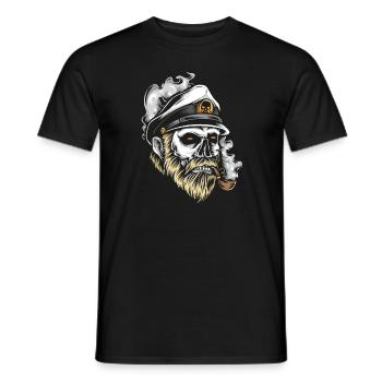 Captain Captain - Men's T-Shirt - black - Front - AI Model Male 178 light (178cm)