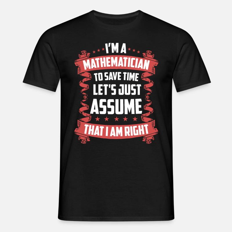 Math mathematician gift - Men's T-Shirt - black